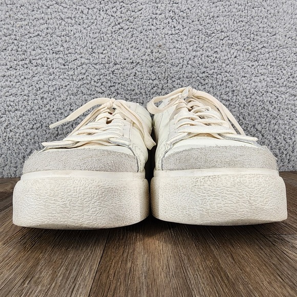 Nike Blazer Low Platform Women's 9.5 Sneakers Off White Leather Suede Shoes - Picture 2 of 9